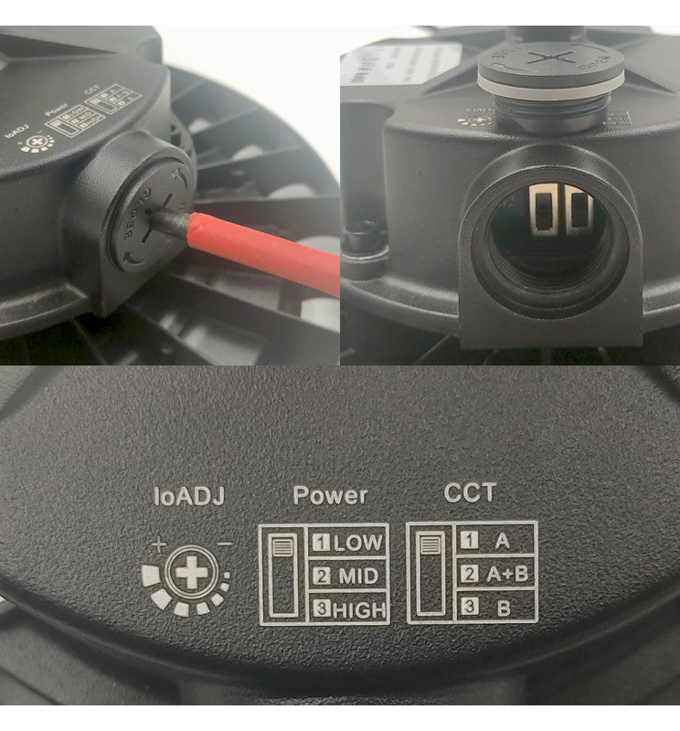 200W-160W-120W Power adjustable Dimmable Industrial LED UFO High Bay 3CCT