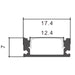 Profile 2 Meters - U - Aluminium - for LED - Aluminium profile