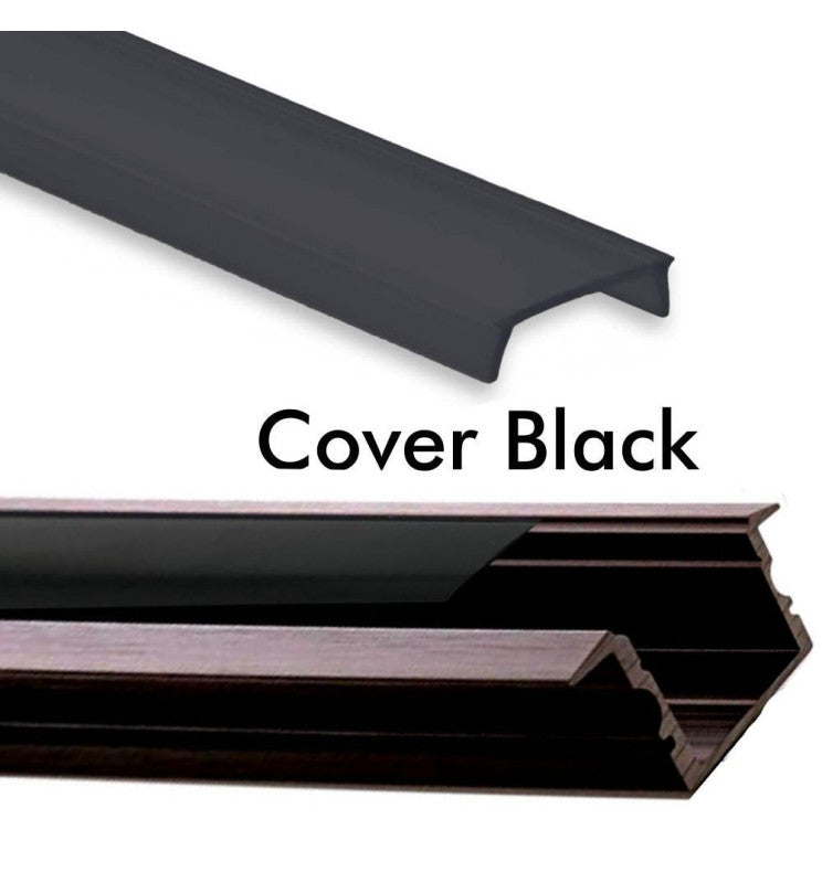 Recessed Aluminum Profile 2m in White or Black for LED Strip - Aluminium profile