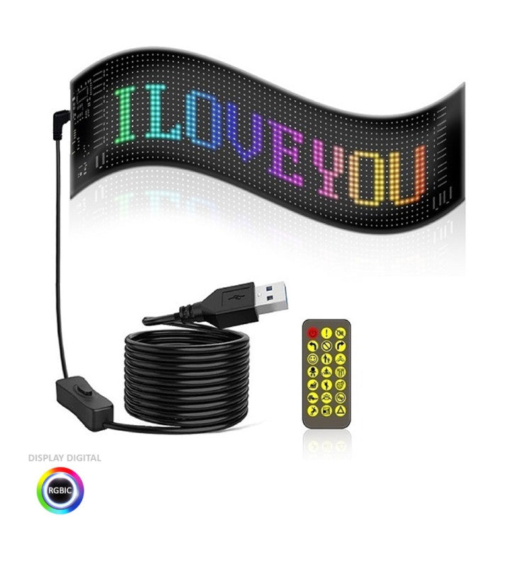 Remote Control Programmable Sign Programmable LED RGB Sign Remote Control and App Controlled Buy in ...