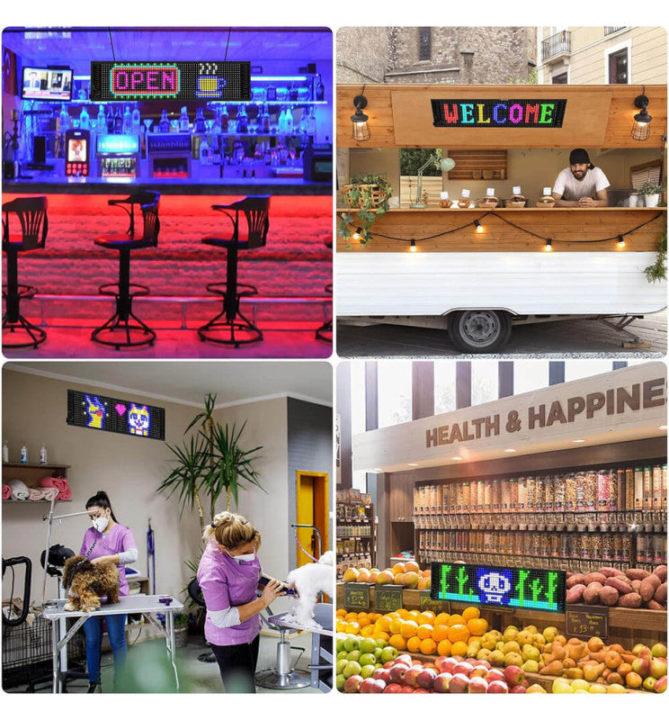 Programmable Rgl Sign Harware Led Programmable LED RGB Sign Remote Control and App Controlled Buy in ...