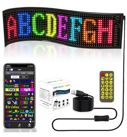 Programmable LED RGB Sign Remote Control and App Controlled - Digital Signs - Non-lighting Products