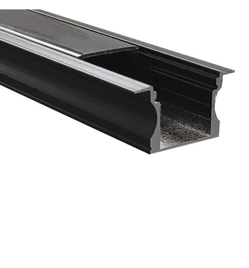 Recessed Aluminum Profile 2m in White or Black for LED Strip - Aluminium profile