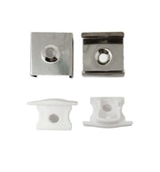 Recessed Aluminum Profile 2m in White or Black for LED Strip - Aluminium profile
