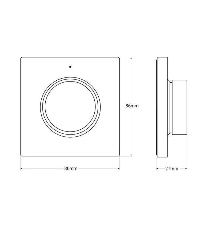 RF Controller for LED Light Dimmer Single Color and CCT - 2.4Ghz - Accessories