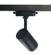 8W Dimmable Single Phase Track Light Black with GU10 LED Bulb - LED Tracking Light