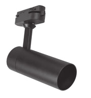 8W Dimmable Single Phase Track Light Black with GU10 LED Bulb - LED Tracking Light