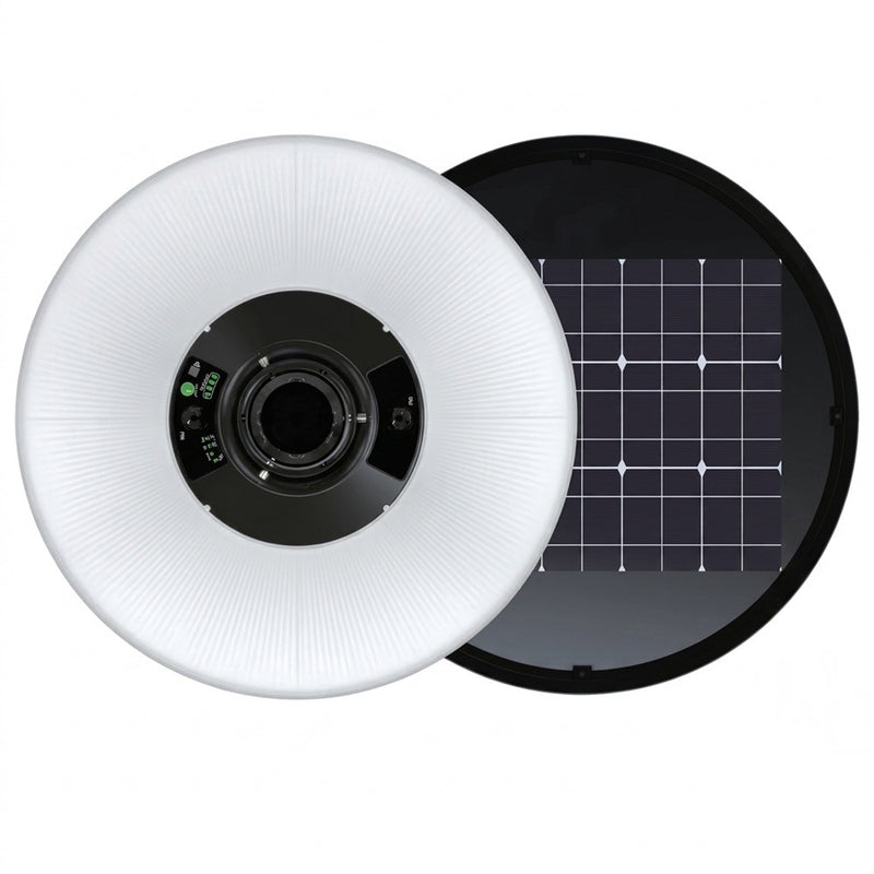 Solar LED Garden Light with 2.5m Pole 3CCT 1800Lm PIR Sensor & Remote Control IP65