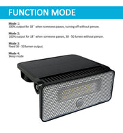 8W Solar LED Sconce with PIR Motion Sensor 4000K - Solar LED light