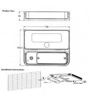 8W Solar LED Sconce with PIR Motion Sensor 4000K - Solar LED light