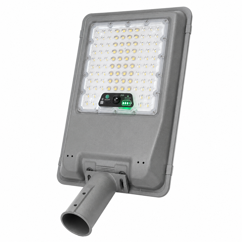 Solar AURAMAX LED Street Light 4800Lm with PIR Sensor & Remote Control 6500K