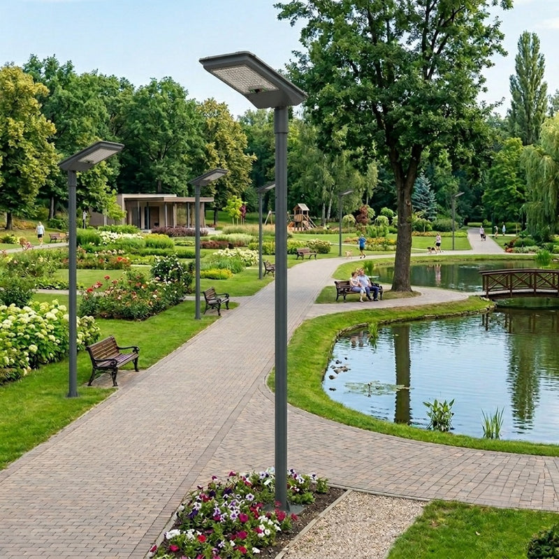 Solar LED Street Light 4800Lm with PIR Sensor & Remote Control 6500K IP65