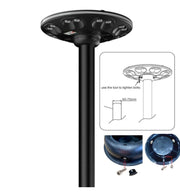 Solar LED Street & Garden Light with 4m Lamp Post Remote Control 4000K - Solar LED light