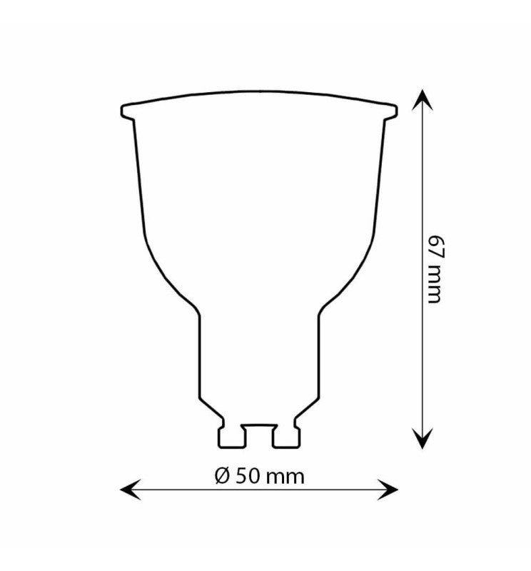10W LED GU10 Bulb 110° 1200Lm OSRAM