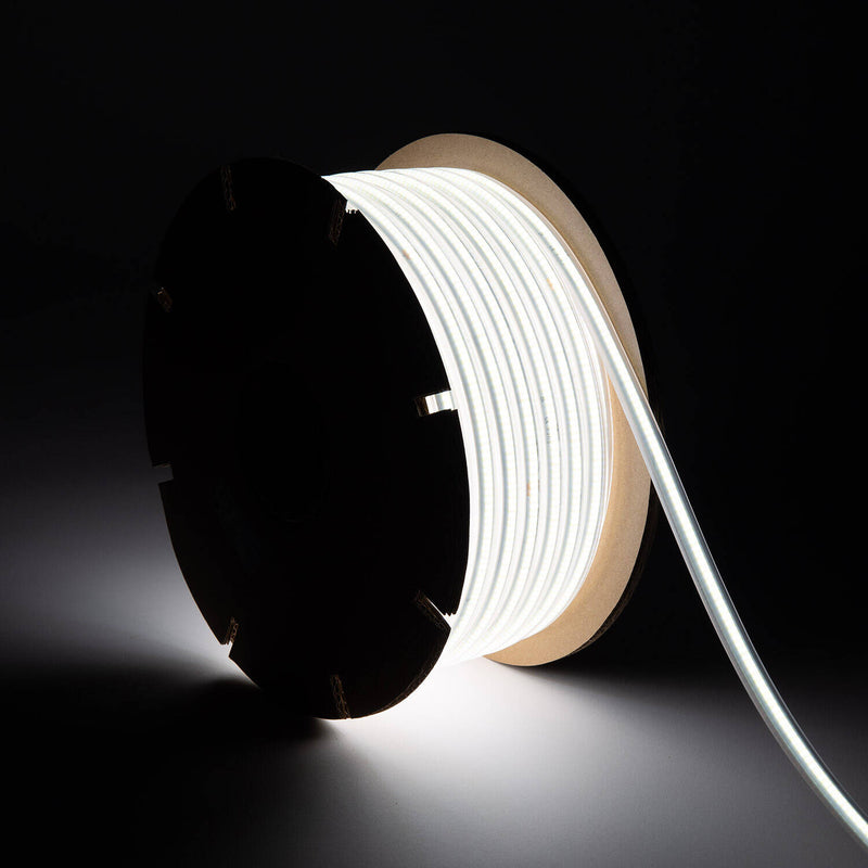 220-240V AC 8W/M Dimmable LED COB Strip Light 720Lm/M IP65 50m