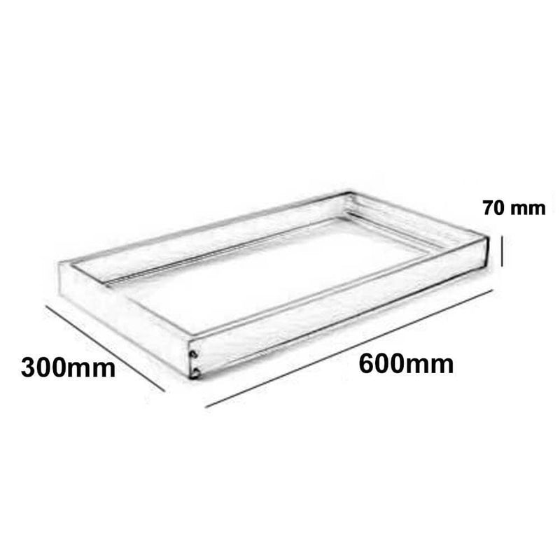 Surface Mounted LED Panel Frame 60x30x6.8cm - LED Panel