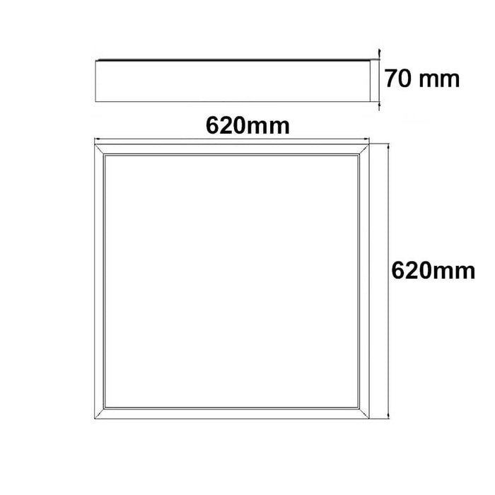 Surface kit for square LED Panel 620x620mm - LED Accessories