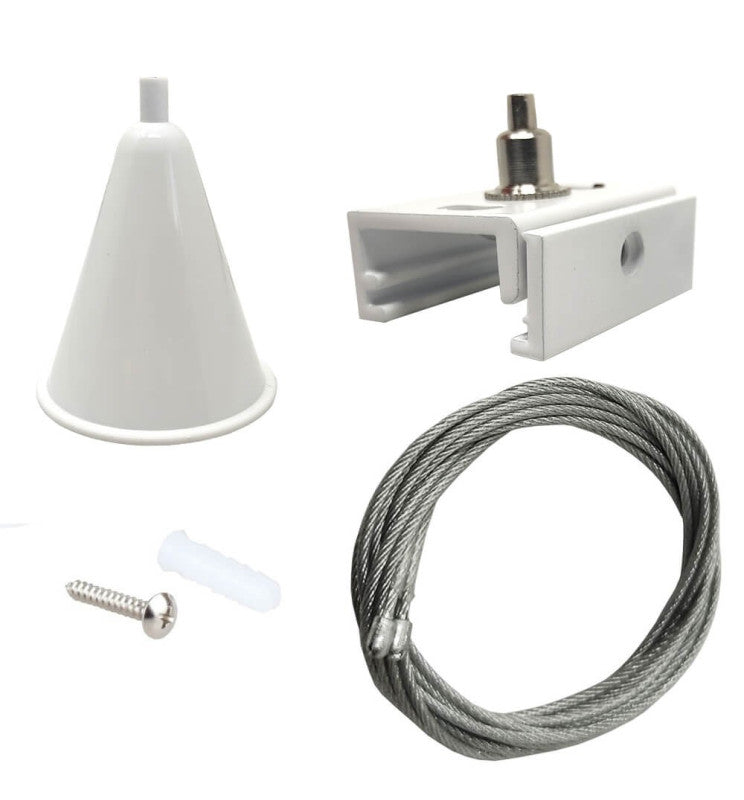 Suspension kit for 3-Phase Track in White - Accessories