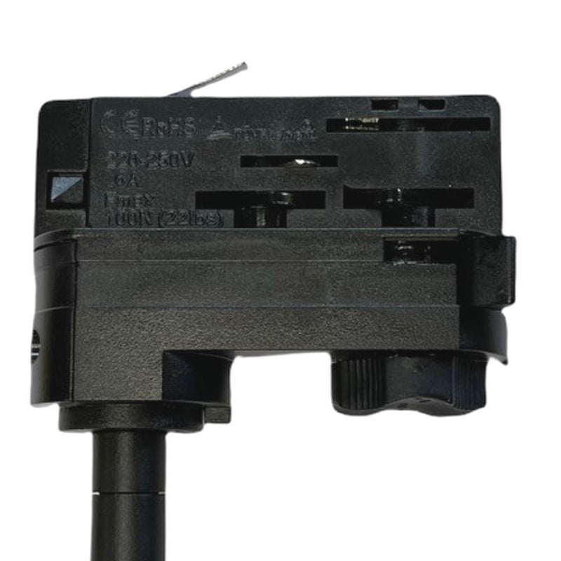 3 Phase Track Spotlight for GU10 LED Bulb Black - LED Tracking Light