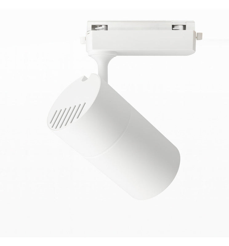30W LED Track Light PARIS White Single-Phase with Bridgelux Chip UGR11 24º