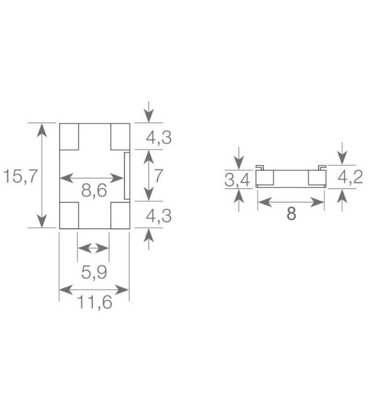 Transparent Union Connector for COB + SMD LED Strips 8mm - 10mm IP20
