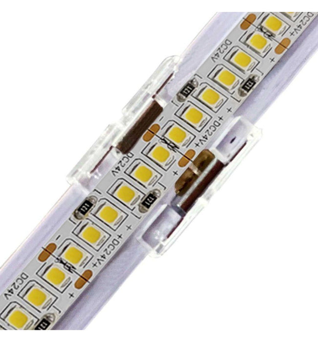 Transparent union connector for LED strips COB SMD 10mm IP20