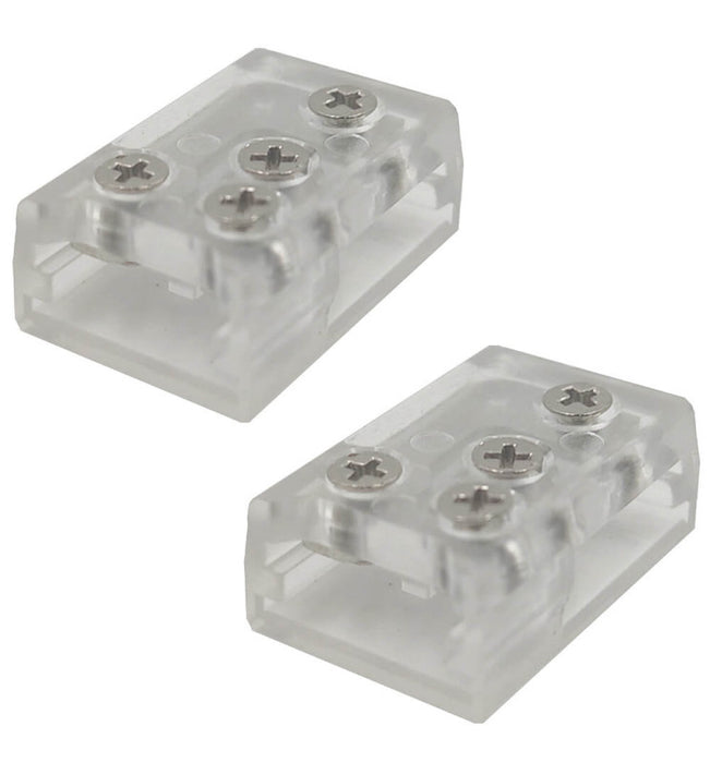 Transparent union L&T connector for LED strips COB SMD 10mm IP20