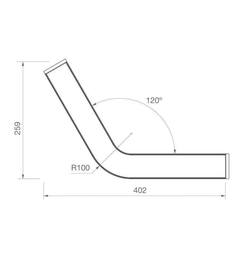 VERSA BLACK Angle LED module 3CCT