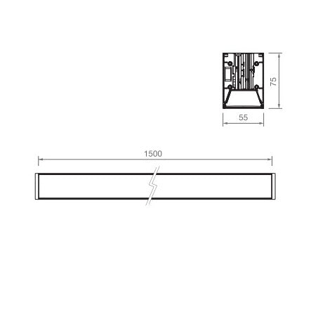 VERSA BLACK Linear LED module 3CCT