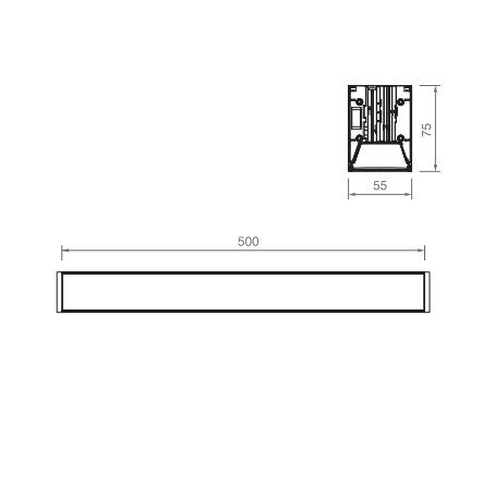 VERSA BLACK Linear LED module 3CCT