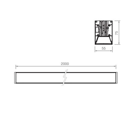 VERSA BLACK Linear LED module 3CCT