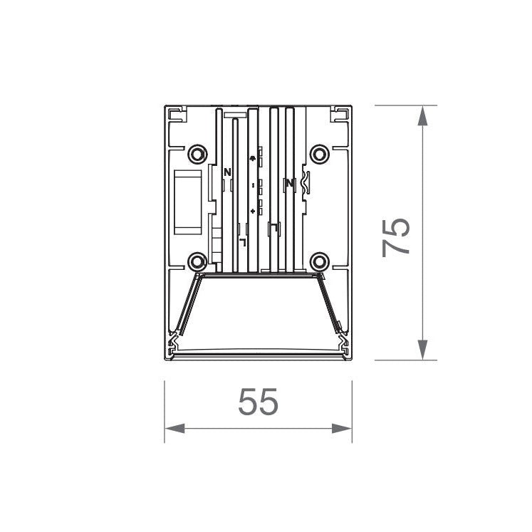 VERSA BLACK Angle LED module 3CCT