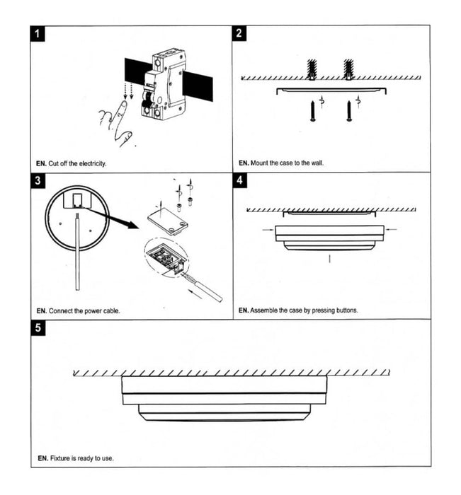 18W LED Bulkhead Wall Light & Ceiling Light LUND - CCT - IP65