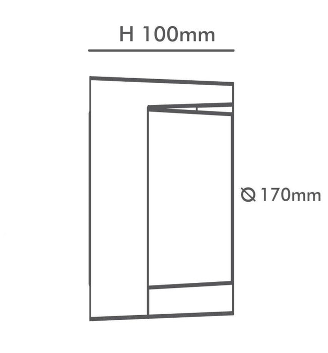 15W LED Wall Light STOCKHOLM with CCT Selectable Color Temperature - IP65