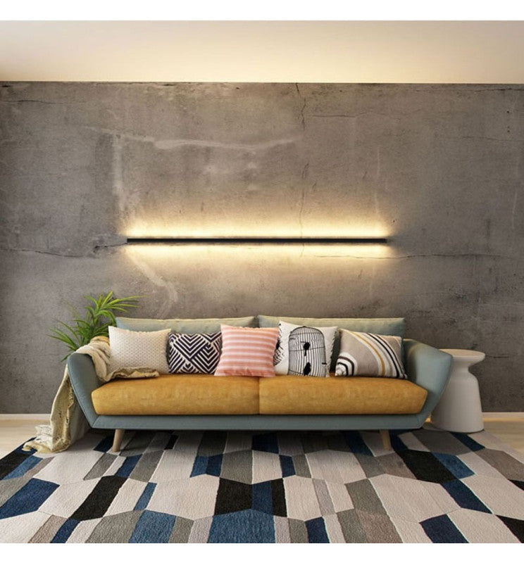 Dimmable OULU LED Wall Light in Black 0.44m 0.94m 1.44m 1.94m - LED Wall light