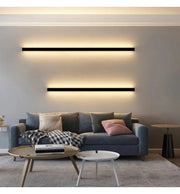 Dimmable OULU LED Wall Light in Black 0.44m 0.94m 1.44m 1.94m - LED Wall light