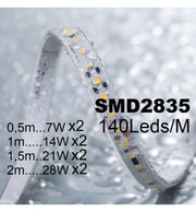 Dimmable OULU LED Wall Light in Black 0.44m 0.94m 1.44m 1.94m - LED Wall light