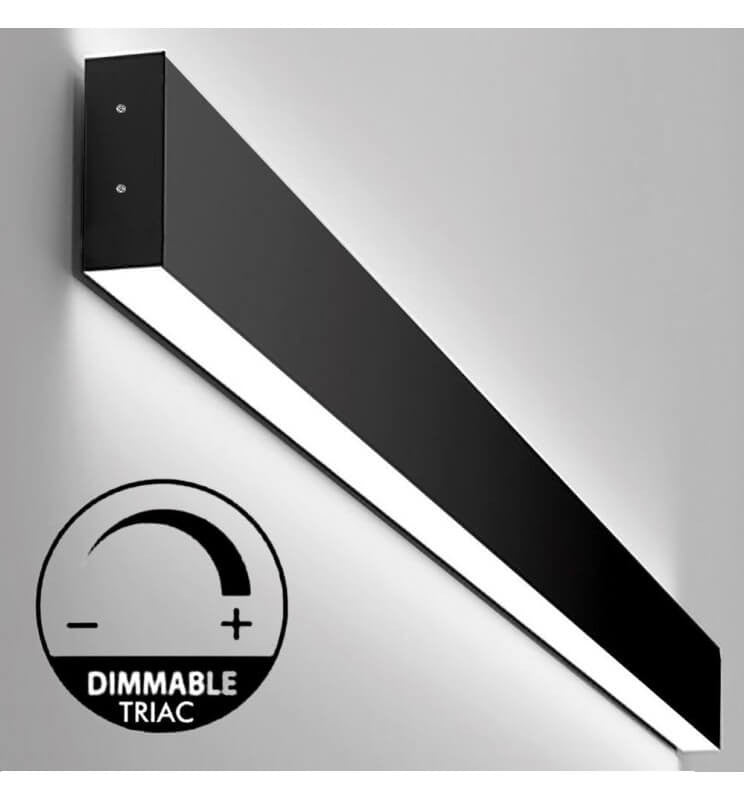 Dimmable Linear NEW WASHINGTON LED Wall Light Black 0.44m 0.94m 1.44m 1.94m - LED Wall light