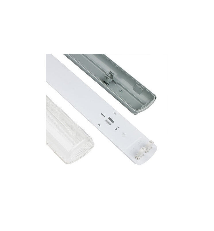 Waterproof Housing for Two LED Tubes 150cm IP65 - Lighting Accessories - Battens