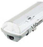 Waterproof Housing for Two LED Tubes 150cm IP65 - Lighting Accessories - Battens