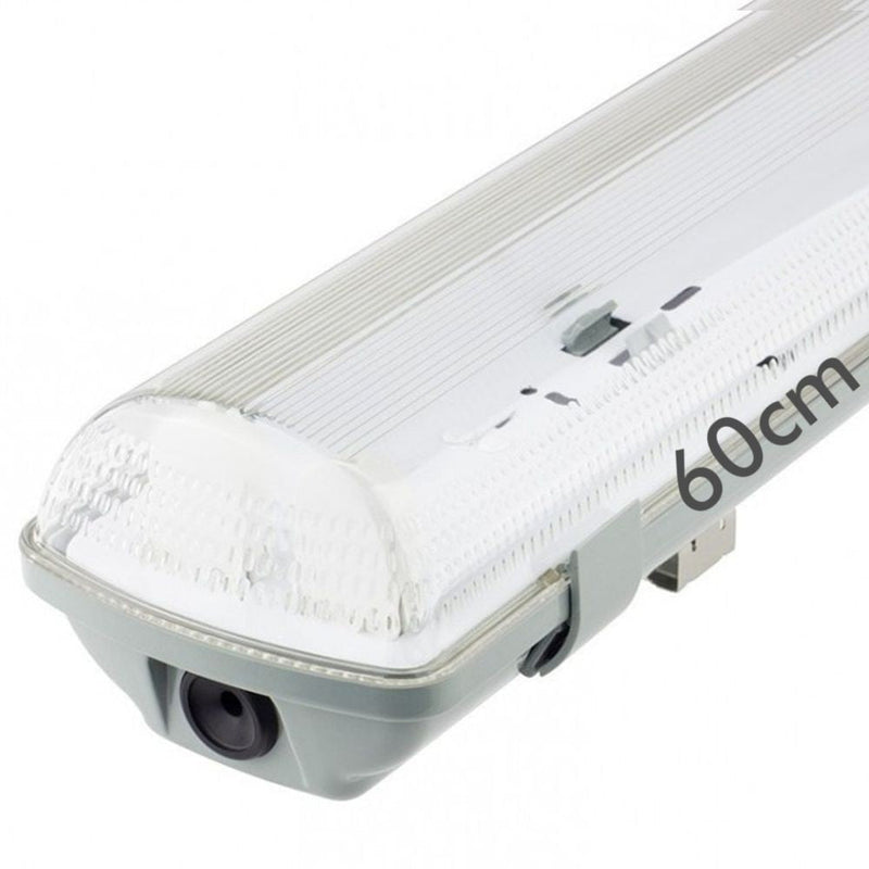 Waterproof LED Tube Light Fitting for 2 LED Tubes 60cm - Ceiling Light Fixtures - Battens