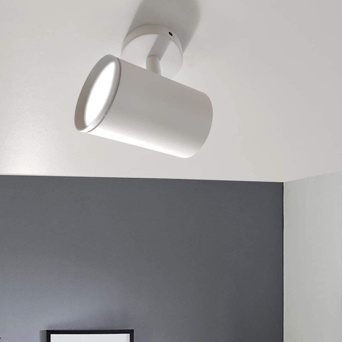 White ceiling lamp for 1x GU10 - LED Spotlight