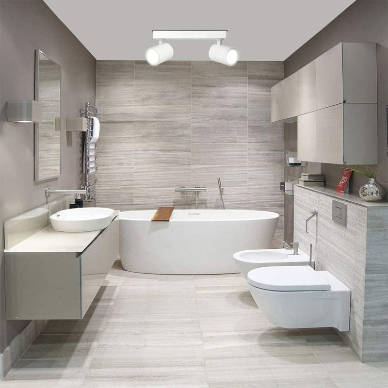 Surface Mounted Adjustable LED Spotlight in White for 2 Phase GU10 - LED ceiling lighting