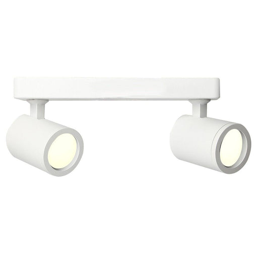 White Ceiling Lamp for 2x GU10 - LED ceiling lighting