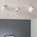 White Ceiling Lamp for 3x GU10 - LED ceiling lighting