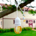 5.5m Outdoor Waterproof String for 8xE27 bulbs - LED light