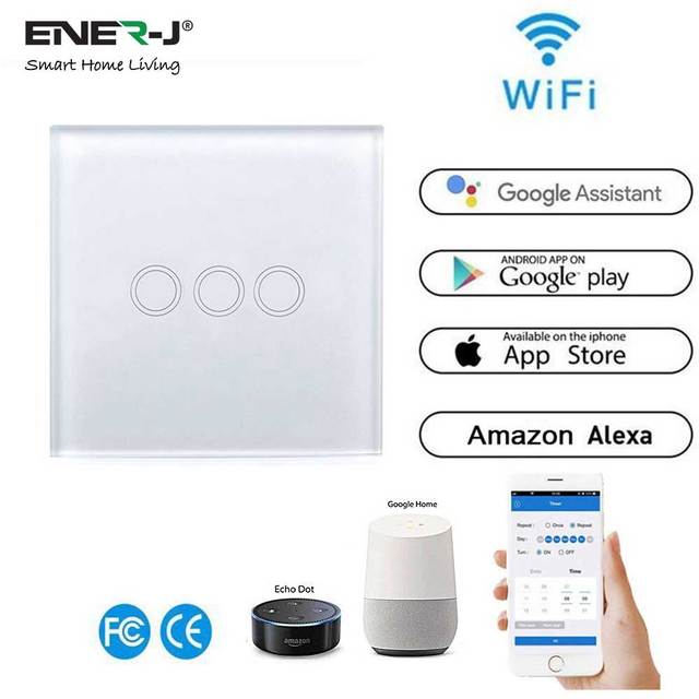 3 Gang Smart WiFi Touch Switch - Smart switch