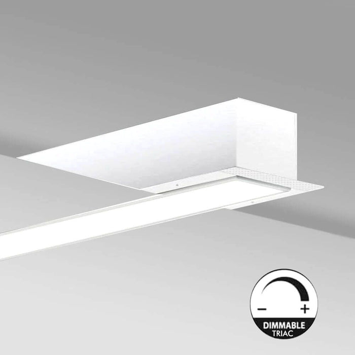 28W LED Recessed Linear Light MOSCOW MINI White - 1.44m - IP54